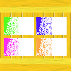 Image showing Banners of Colored Splashes Paint