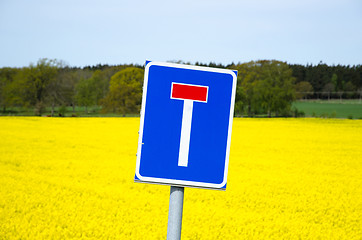 Image showing Blind alley roadsign