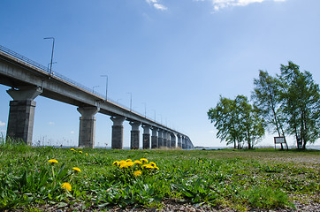 Image showing Oland Bridge at spring