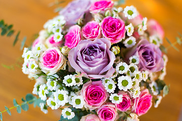 Image showing Colorful wedding bouquet. 
