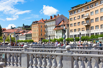 Image showing Romantic medieval Ljubljana, Slovenia, Europe.