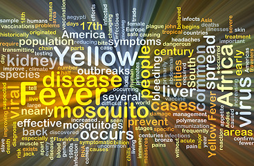 Image showing Yellow fever background concept glowing