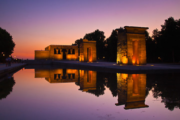 Image showing Templo de debod in Madrid, Spain.