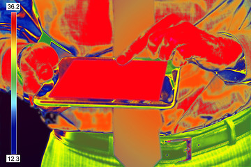 Image showing Infrared image of Businessman