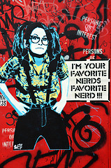 Image showing Nerd street art