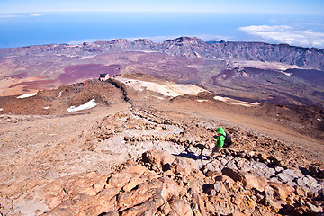 Image showing Hiking - Male hiker