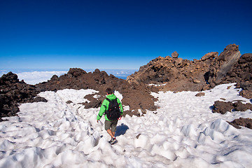 Image showing Hiking - Male hiker