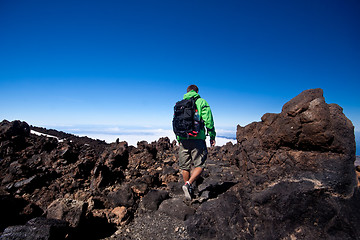 Image showing Hiking - Male hiker