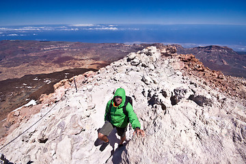 Image showing Hiking - Male hiker