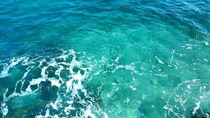 Image showing Transparent sea water background