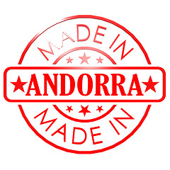 Image showing Made in Andorra red seal