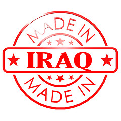 Image showing Made in Iraq red seal