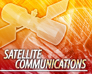 Image showing Satellite communications Abstract concept digital illustration