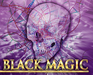 Image showing Black magic Abstract concept digital illustration