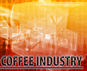 Image showing Coffee industry Abstract concept digital illustration