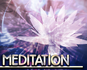 Image showing Meditation Abstract concept digital illustration