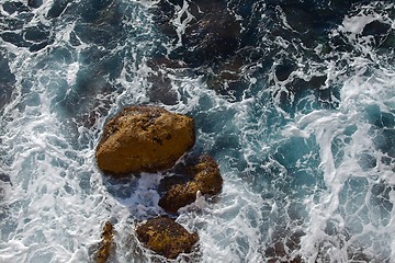 Image showing Waves ashore