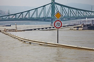 Image showing Flooded street