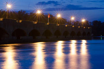 Image showing View of the evening Pier