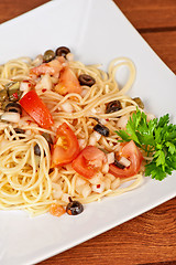 Image showing Pasta with vegetable