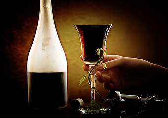 Image showing Red wine