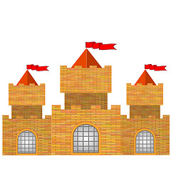 Image showing Red Brick Castle