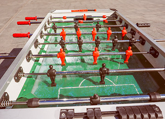 Image showing Retro look Table football