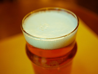 Image showing Pint of British ale beer