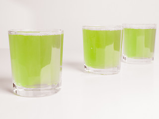 Image showing Green apple juice