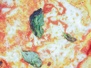 Image showing Margherita pizza background