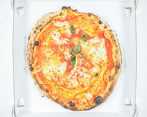 Image showing Margherita pizza carton