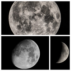 Image showing Moon set