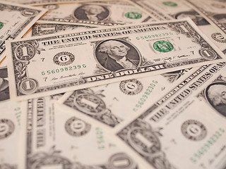 Image showing Dollar notes 1 Dollar