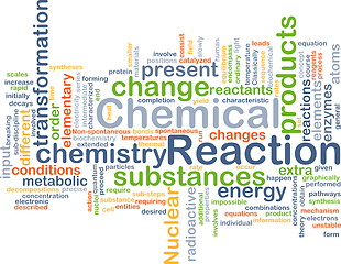 Image showing Chemical reaction background concept
