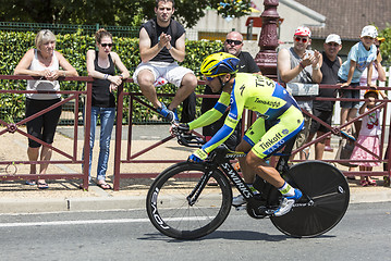 Image showing The Cyclist Sergio Paulinho - Tour de France 2014