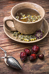 Image showing healing with chamomile broth