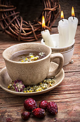 Image showing healing with chamomile broth