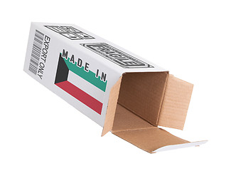 Image showing Concept of export - Product of Kuwait