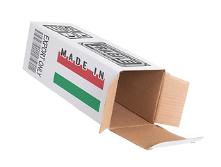 Image showing Concept of export - Product of Hungary