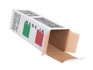 Image showing Concept of export - Product of Italy