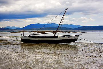 Image showing  hill lagoon and coastline 