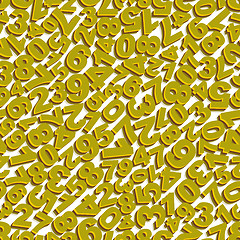 Image showing Numbers. Seamless pattern. Vector illustration. 