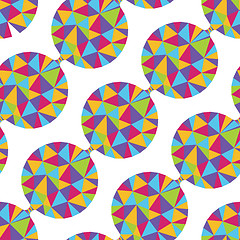 Image showing Geometric seamless pattern with gems. Vector illustration.