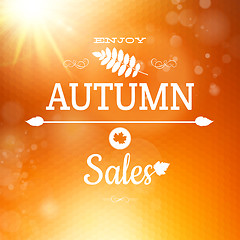 Image showing Autumn sale background. EPS 10