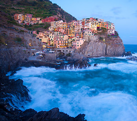 Image showing Manarola fisherman village in Cinque Terre, Italy 