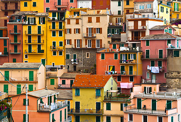 Image showing Colourful Manarola village, Cinque Terre, Italy. 