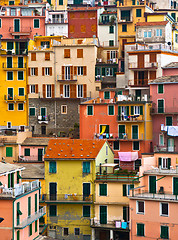 Image showing Colourful Manarola village, Cinque Terre, Italy. 