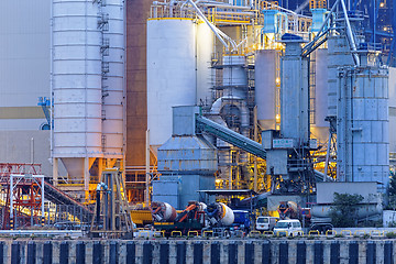 Image showing power station close up at night