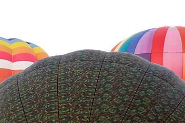 Image showing tops of three hot air balloons