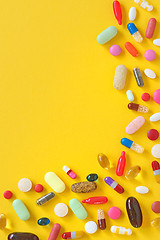 Image showing many different colorful  pills